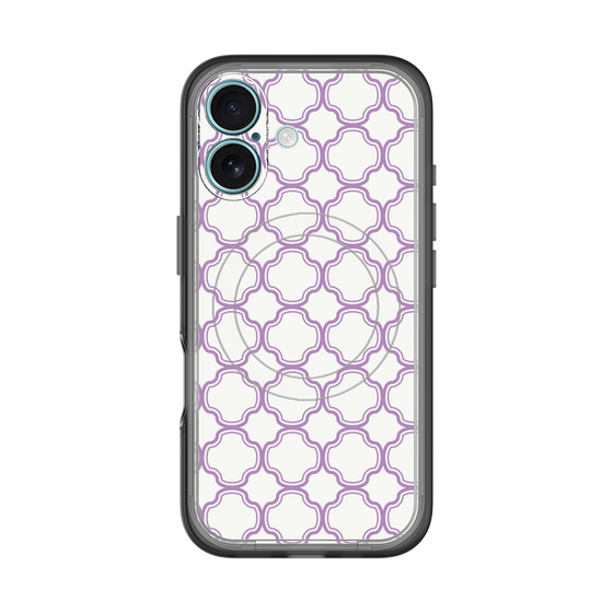 スリムプロテクションプレミアムケース with MagSafe［ Moroccan3 - Purple ］