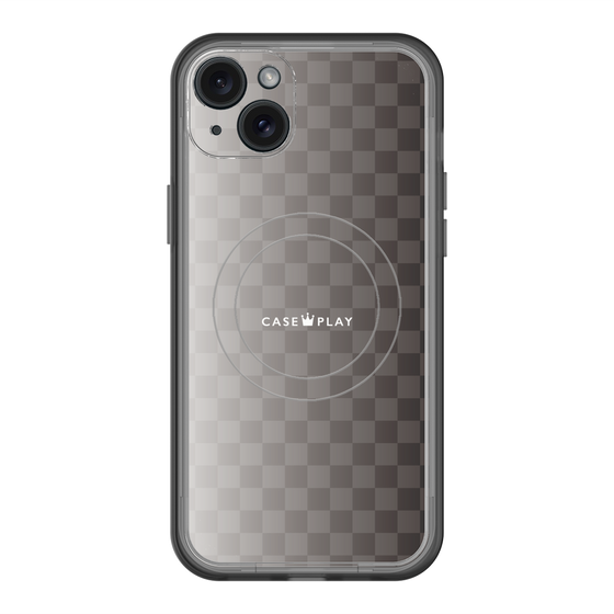 スリムプロテクションプレミアムケース with MagSafe［ CASEPLAY Check - Black ］