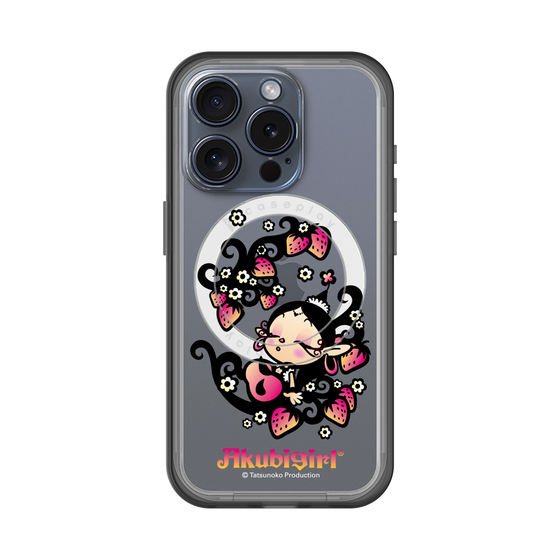 スリムプロテクションプレミアムケース with MagSafe［ アクビガール - ストロベリー ］
