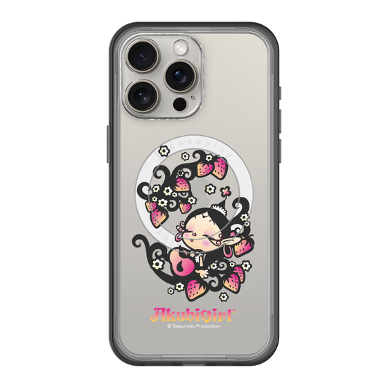 スリムプロテクションプレミアムケース with MagSafe［ アクビガール - ストロベリー ］