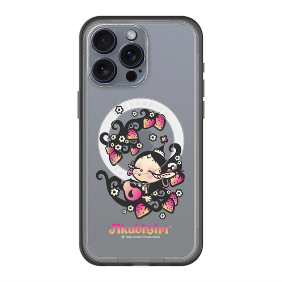 スリムプロテクションプレミアムケース with MagSafe［ アクビガール - ストロベリー ］