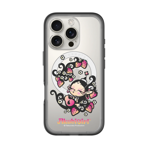 スリムプロテクションプレミアムケース with MagSafe［ アクビガール - ストロベリー ］
