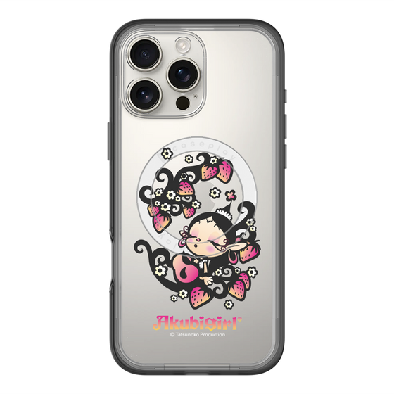 スリムプロテクションプレミアムケース with MagSafe［ アクビガール - ストロベリー ］