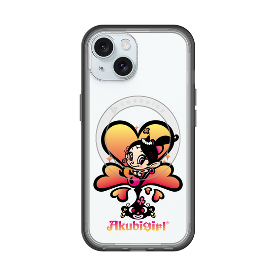 スリムプロテクションプレミアムケース with MagSafe［ アクビガール - ハート ］
