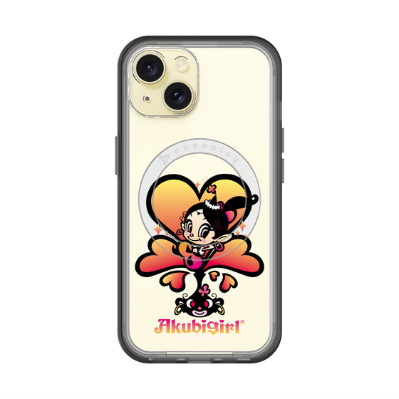 スリムプロテクションプレミアムケース with MagSafe［ アクビガール - ハート ］