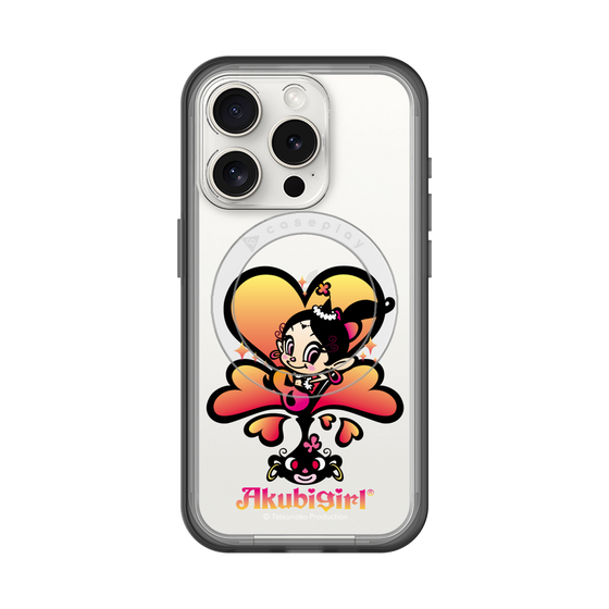 スリムプロテクションプレミアムケース with MagSafe［ アクビガール - ハート ］