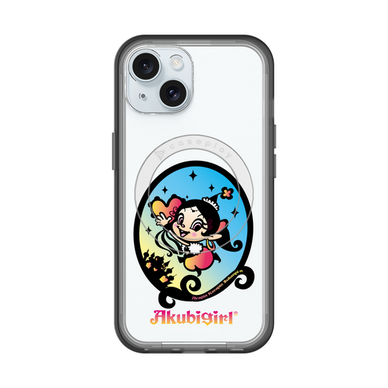 スリムプロテクションプレミアムケース with MagSafe［ アクビガール - オーバル ］