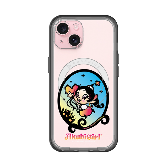 スリムプロテクションプレミアムケース with MagSafe［ アクビガール - オーバル ］