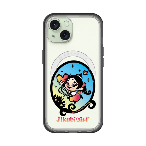 スリムプロテクションプレミアムケース with MagSafe［ アクビガール - オーバル ］