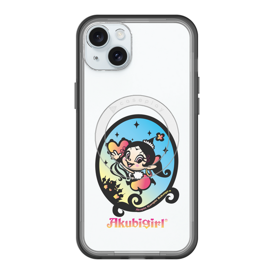 スリムプロテクションプレミアムケース with MagSafe［ アクビガール - オーバル ］