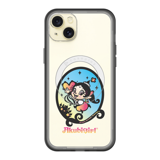 スリムプロテクションプレミアムケース with MagSafe［ アクビガール - オーバル ］