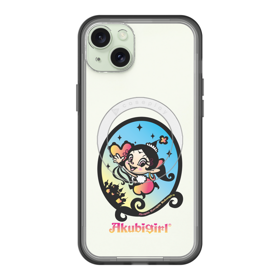 スリムプロテクションプレミアムケース with MagSafe［ アクビガール - オーバル ］