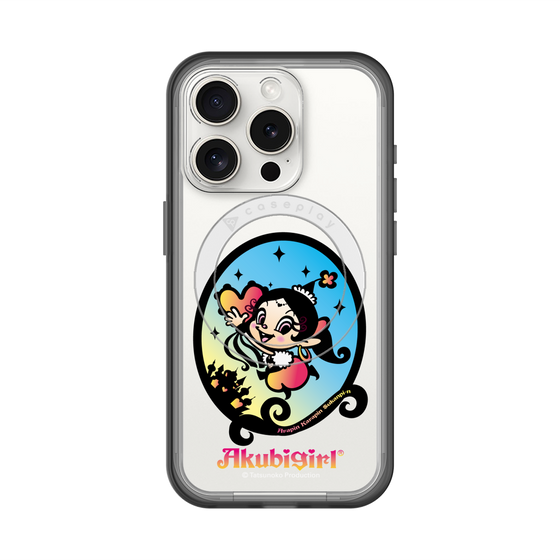 スリムプロテクションプレミアムケース with MagSafe［ アクビガール - オーバル ］