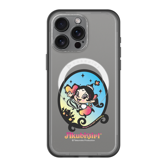 スリムプロテクションプレミアムケース with MagSafe［ アクビガール - オーバル ］