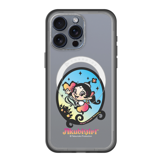 スリムプロテクションプレミアムケース with MagSafe［ アクビガール - オーバル ］