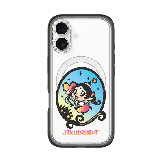 スリムプロテクションプレミアムケース with MagSafe［ アクビガール - オーバル ］