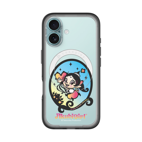 スリムプロテクションプレミアムケース with MagSafe［ アクビガール - オーバル ］