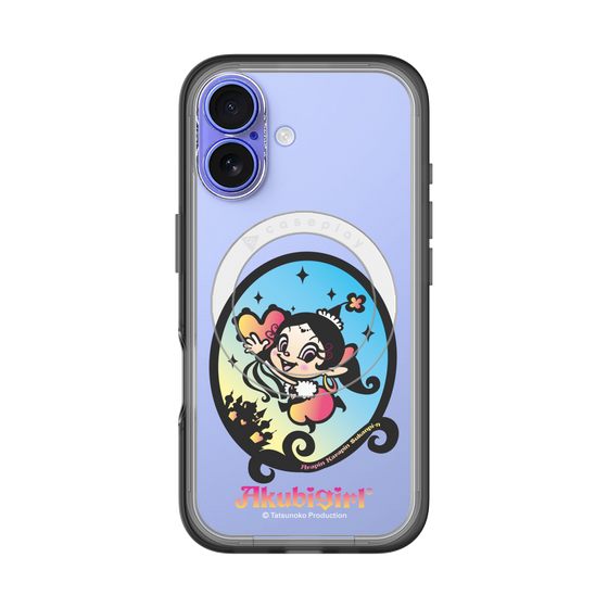 スリムプロテクションプレミアムケース with MagSafe［ アクビガール - オーバル ］