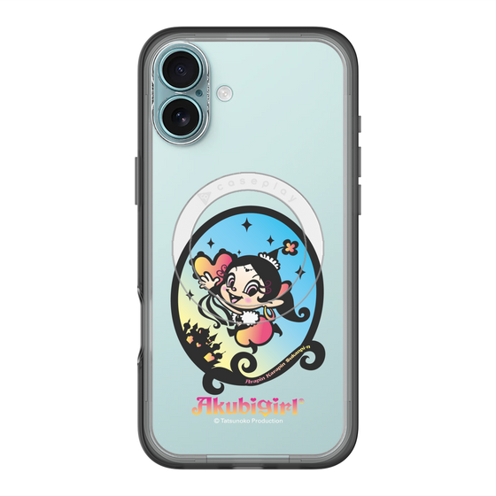 スリムプロテクションプレミアムケース with MagSafe［ アクビガール - オーバル ］