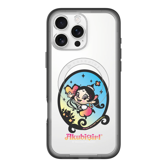 スリムプロテクションプレミアムケース with MagSafe［ アクビガール - オーバル ］