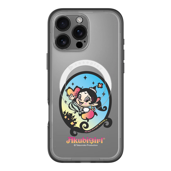スリムプロテクションプレミアムケース with MagSafe［ アクビガール - オーバル ］