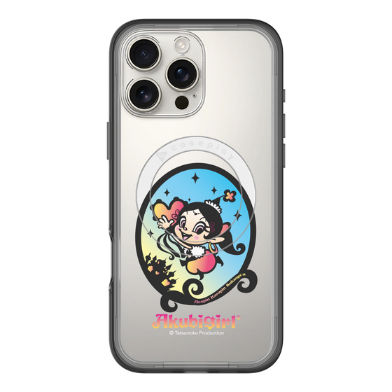 スリムプロテクションプレミアムケース with MagSafe［ アクビガール - オーバル ］