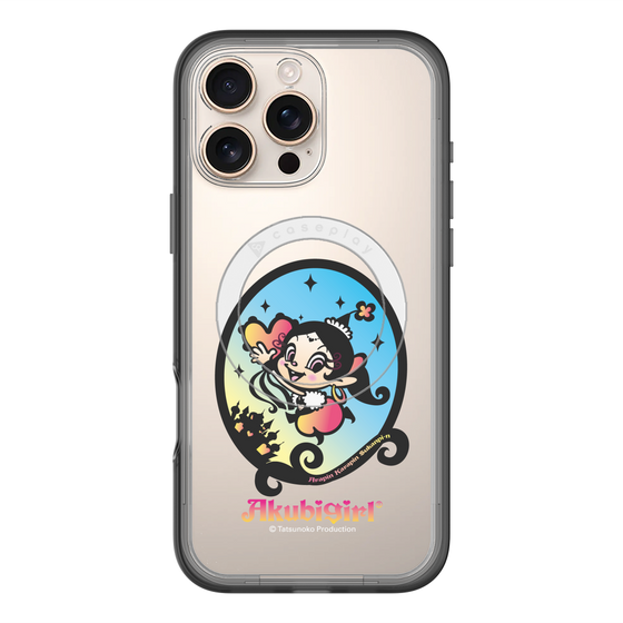 スリムプロテクションプレミアムケース with MagSafe［ アクビガール - オーバル ］