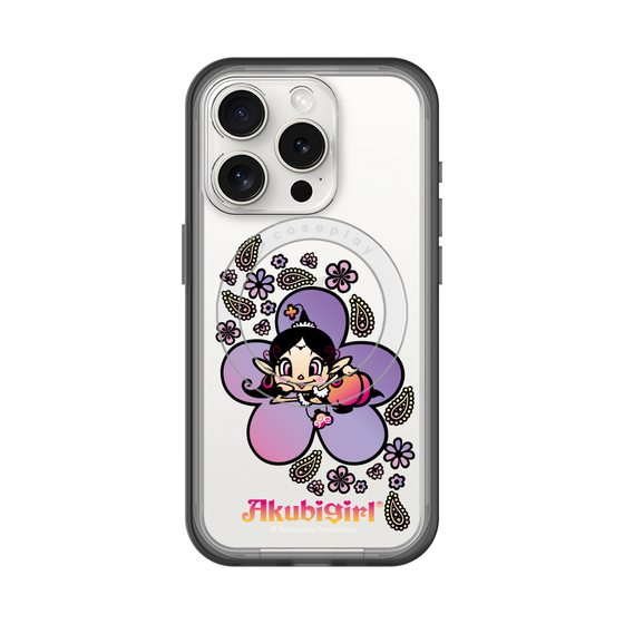 スリムプロテクションプレミアムケース with MagSafe［ アクビガール - フラワー ］