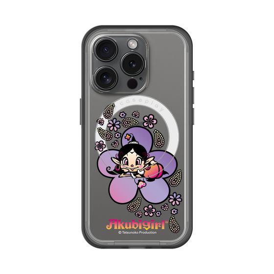 スリムプロテクションプレミアムケース with MagSafe［ アクビガール - フラワー ］
