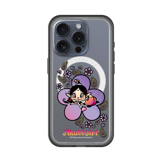 スリムプロテクションプレミアムケース with MagSafe［ アクビガール - フラワー ］