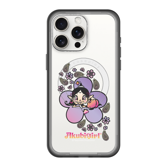 スリムプロテクションプレミアムケース with MagSafe［ アクビガール - フラワー ］