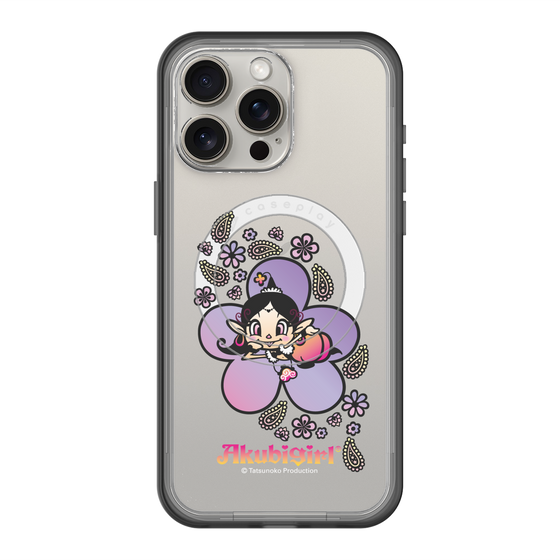 スリムプロテクションプレミアムケース with MagSafe［ アクビガール - フラワー ］