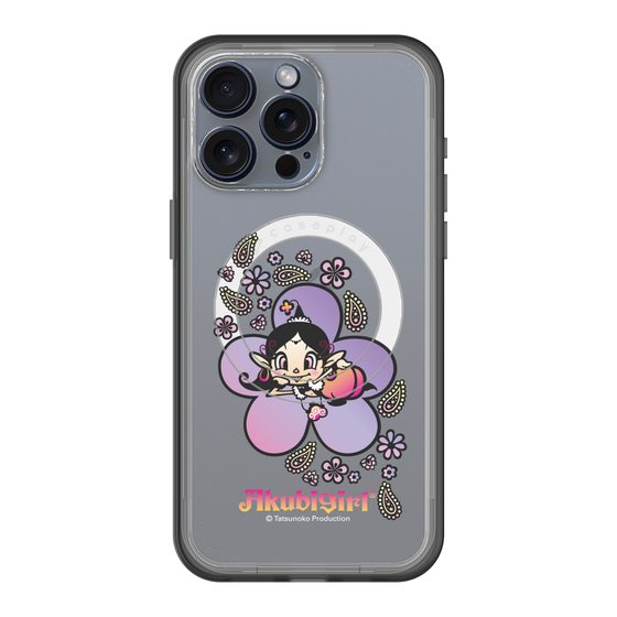 スリムプロテクションプレミアムケース with MagSafe［ アクビガール - フラワー ］