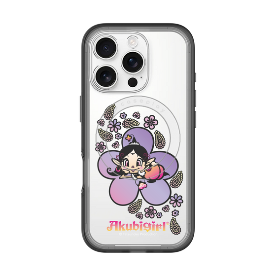 スリムプロテクションプレミアムケース with MagSafe［ アクビガール - フラワー ］