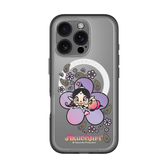 スリムプロテクションプレミアムケース with MagSafe［ アクビガール - フラワー ］