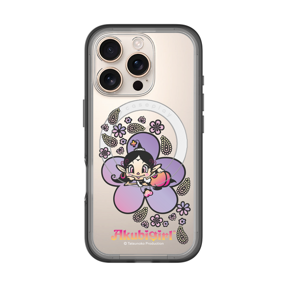スリムプロテクションプレミアムケース with MagSafe［ アクビガール - フラワー ］