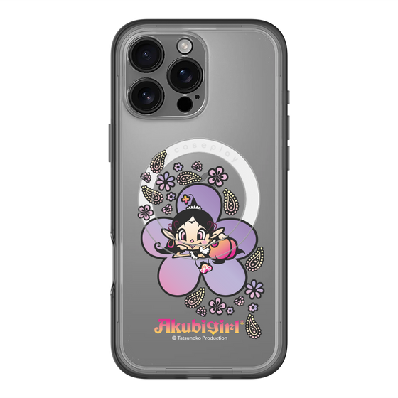スリムプロテクションプレミアムケース with MagSafe［ アクビガール - フラワー ］