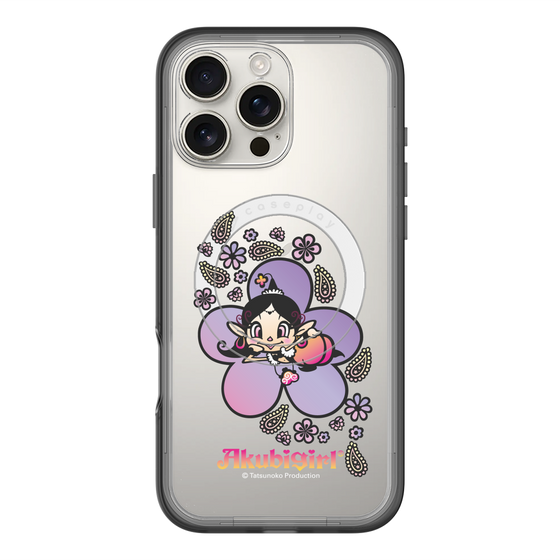 スリムプロテクションプレミアムケース with MagSafe［ アクビガール - フラワー ］