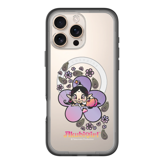 スリムプロテクションプレミアムケース with MagSafe［ アクビガール - フラワー ］