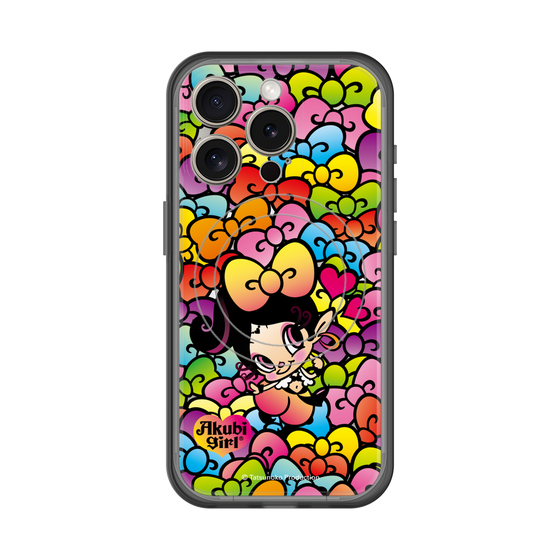スリムプロテクションプレミアムケース with MagSafe［ アクビガール - リボン ］