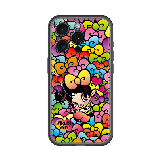 スリムプロテクションプレミアムケース with MagSafe［ アクビガール - リボン ］