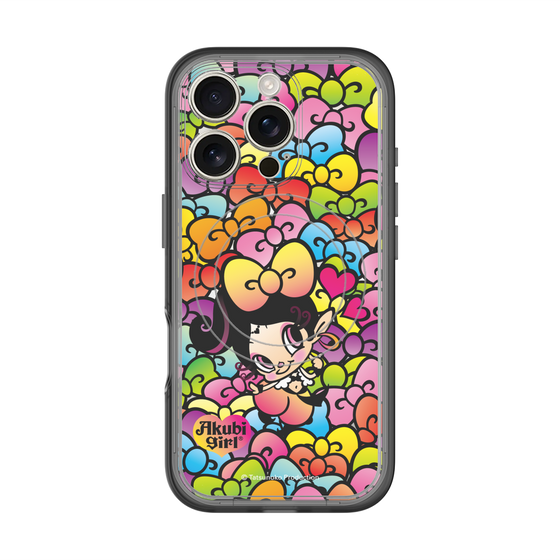 スリムプロテクションプレミアムケース with MagSafe［ アクビガール - リボン ］
