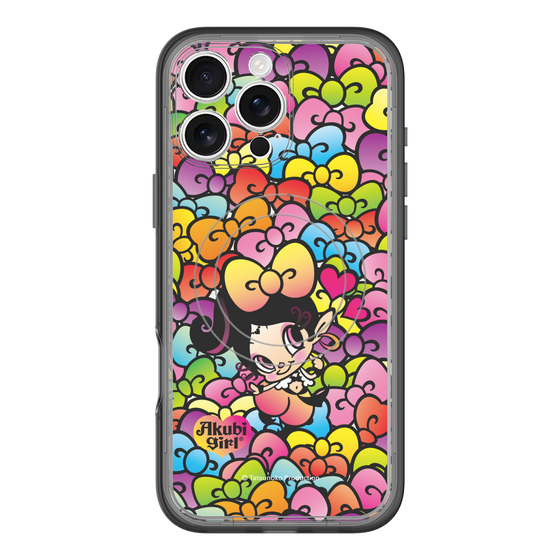 スリムプロテクションプレミアムケース with MagSafe［ アクビガール - リボン ］