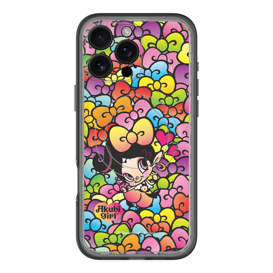 スリムプロテクションプレミアムケース with MagSafe［ アクビガール - リボン ］