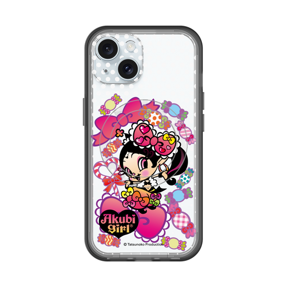スリムプロテクションプレミアムケース with MagSafe［ アクビガール - キャンディーリボン ］