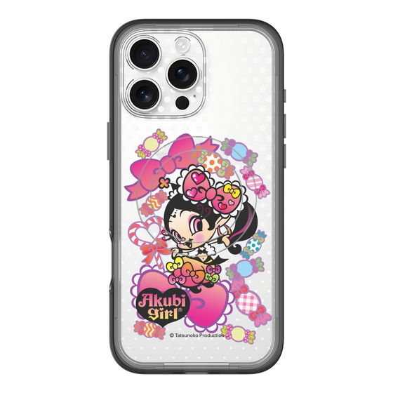スリムプロテクションプレミアムケース with MagSafe［ アクビガール - キャンディーリボン ］