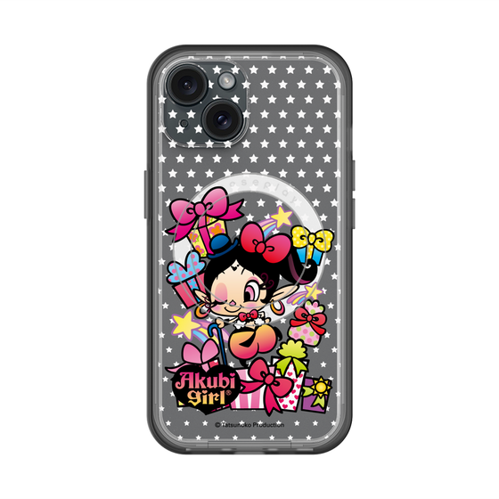 スリムプロテクションプレミアムケース with MagSafe［ アクビガール - プレゼントリボン ］