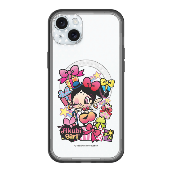スリムプロテクションプレミアムケース with MagSafe［ アクビガール - プレゼントリボン ］