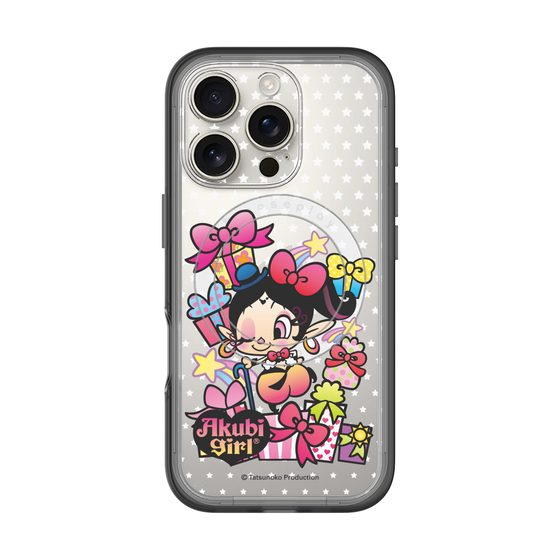 スリムプロテクションプレミアムケース with MagSafe［ アクビガール - プレゼントリボン ］