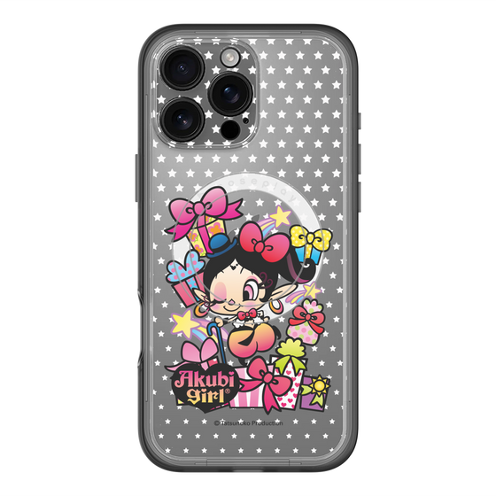 スリムプロテクションプレミアムケース with MagSafe［ アクビガール - プレゼントリボン ］